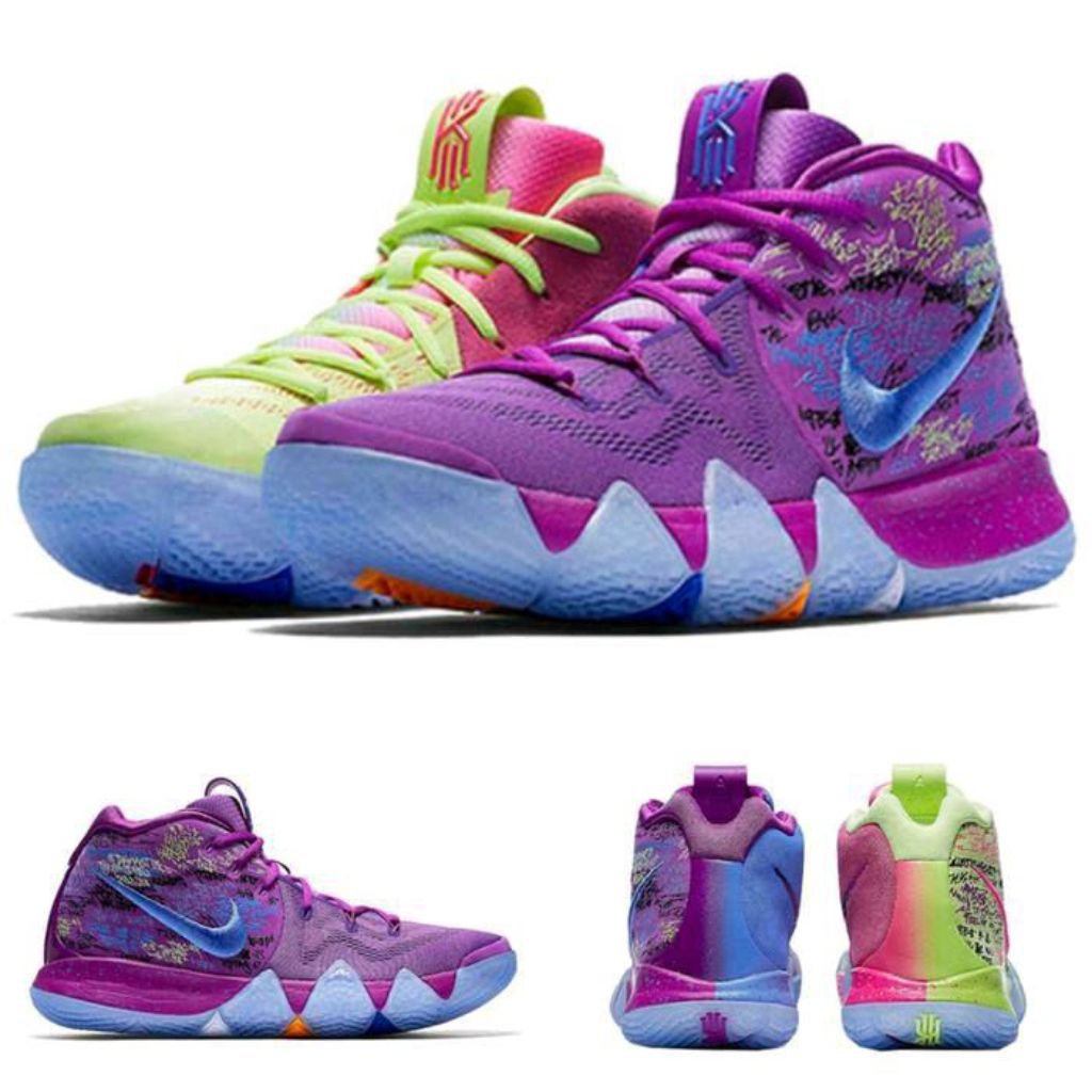 Sepatu Basket Kyrie 4 'Confetti multicolor Outdoor Olahraga Running