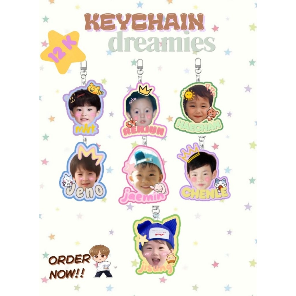 KEYCHAIN 7DREAM NCT DREAM aksesoris tas, gantungan kunci nct dream