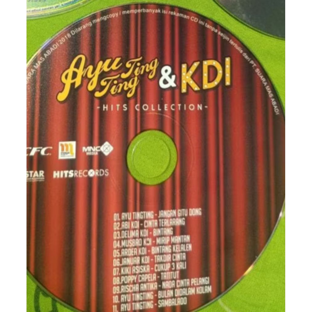 kaset DVD mp3 ayu ting ting preloved