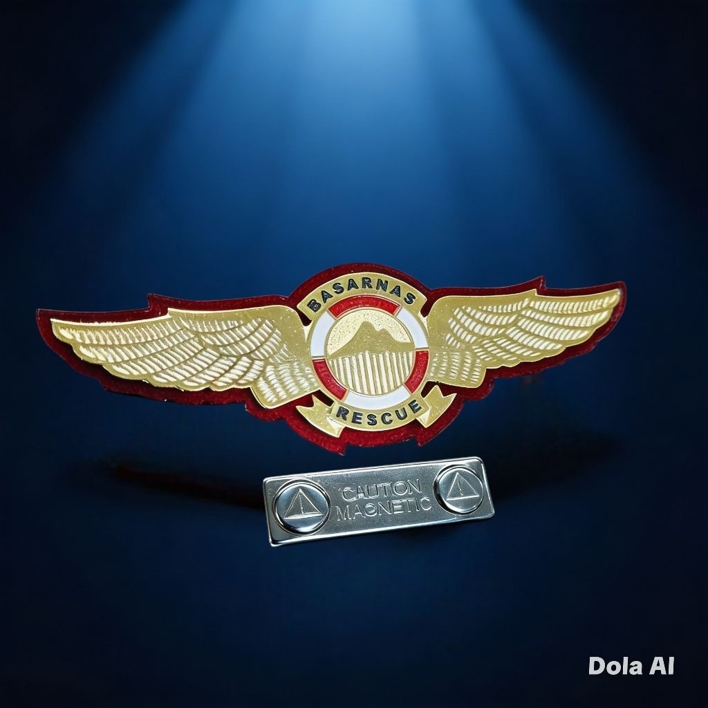 PIN LENCANA WINGS BASARNAS MAGNET