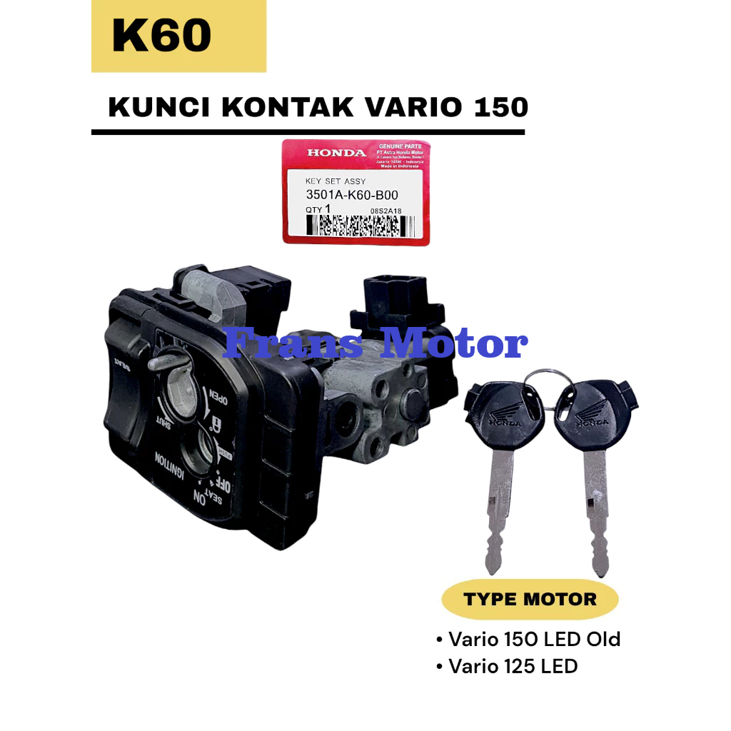 Kunci Konci Kontak Set Vario 150 LED OLD, Vario 125 LED K60