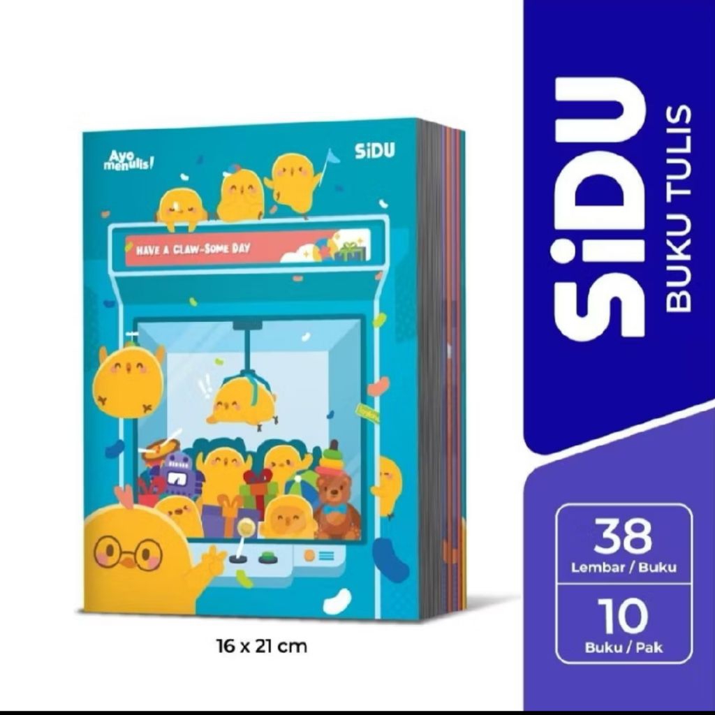 Buku tulis SIDU 38 lembar 1 pack (isi 10)