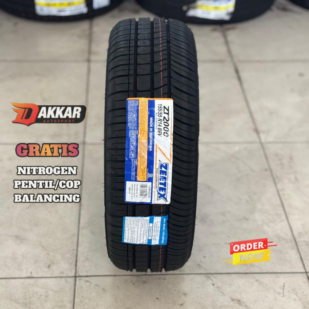Ban Mobil 155/55 R14 Zeteex ZT2000 Ban Wuling Airev R14 Tubeles 155 55 14