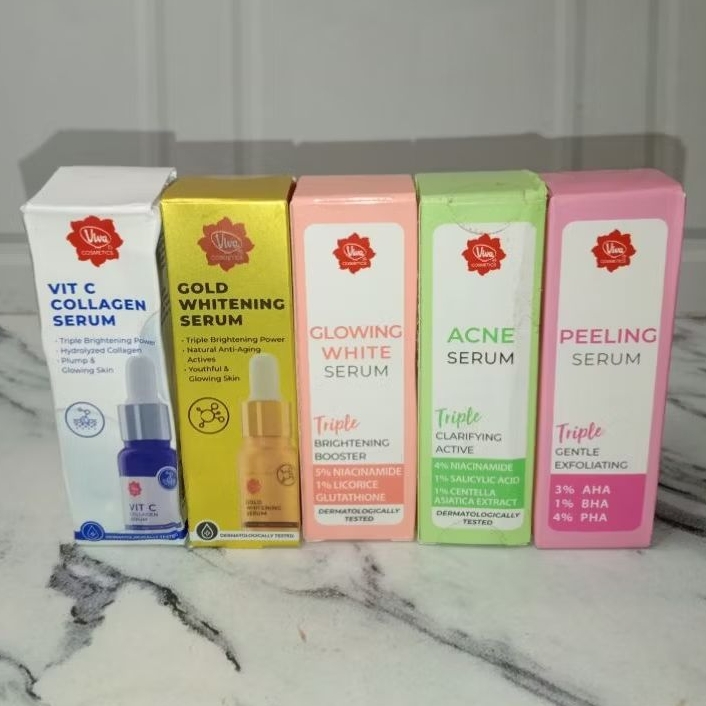 Viva Serum Glowing / Viva Serum Gold / Viva serum Acne / Viva Peeling serum / Viva Anti aging serum 