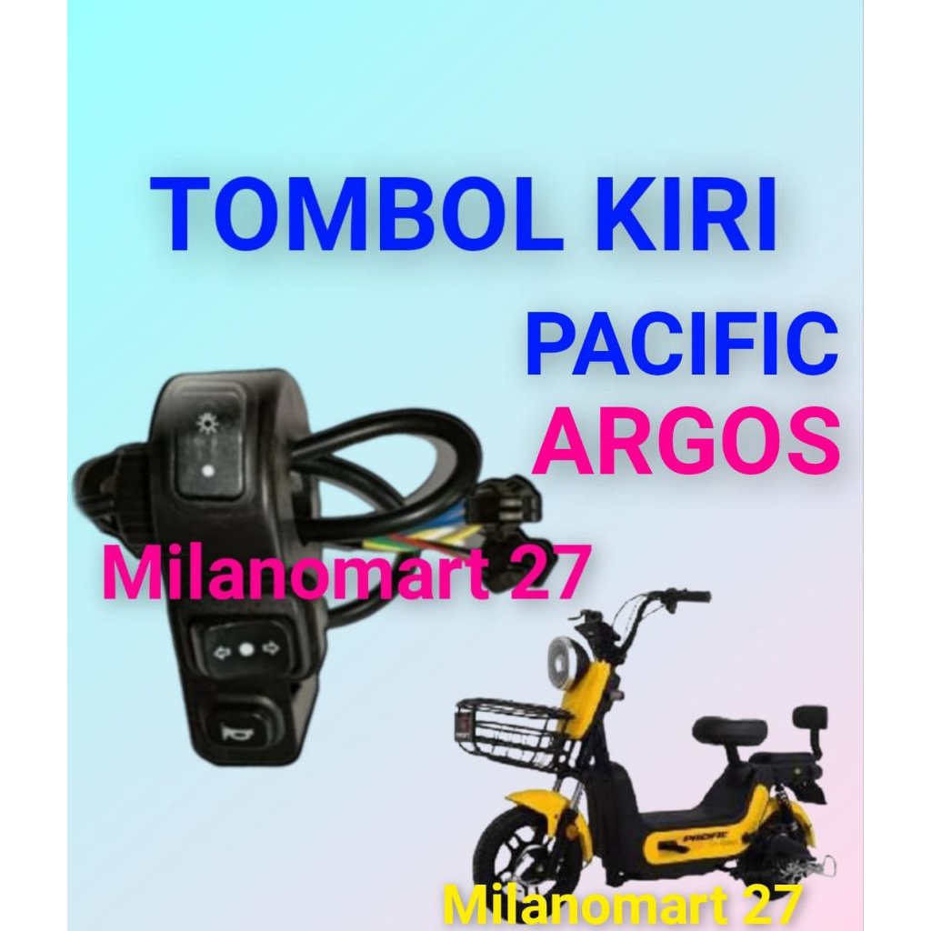 tombol kiri sepeda listrik pacific argos saklar sein bel lampu sepeda listrik pacific argos