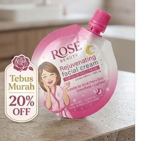 cream malam rejuve rose beauty 13gr