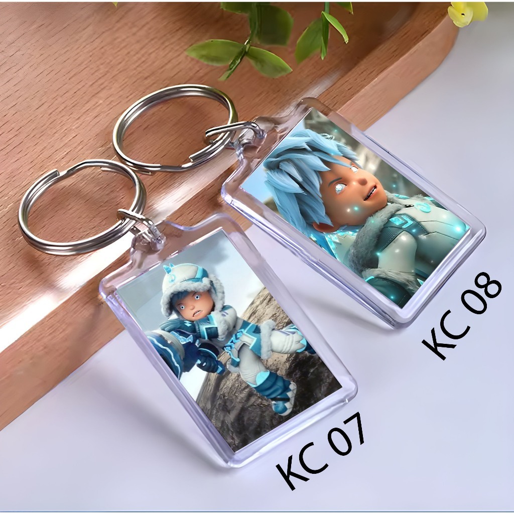 Keychain BOBOIBOY BLIZZARD - Ganci BOBOIBOY BLIZZARD - Gantungan Kunci - BOBOIBOY BLIZZARD