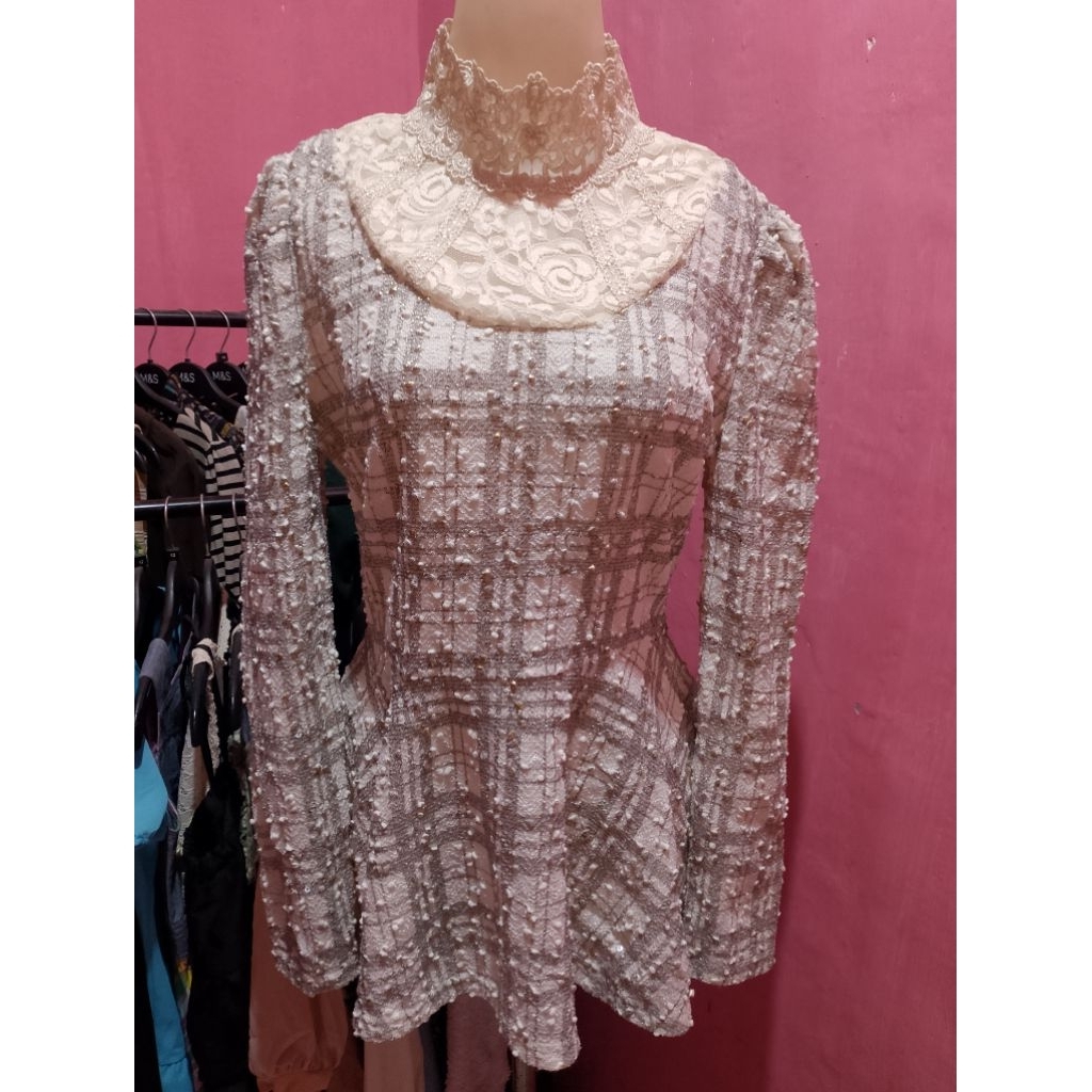Atasan Tweed turtleneck by EGOIST