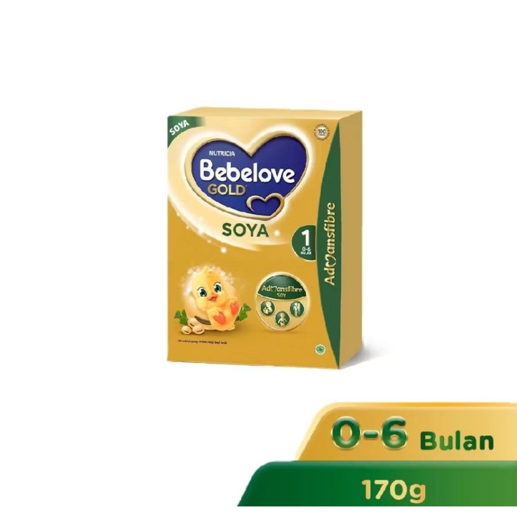 BEBELOVE Gold Soya 1 0-6 Bulan Soya Bayi Bubuk 170 gr