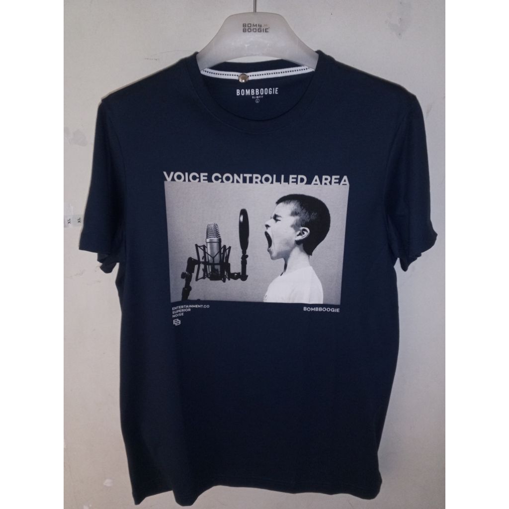 kaos lengan pendek pria bomboogie original size S-XL
