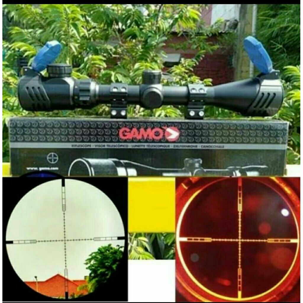 Teleskop Gamo / Teleskop BSA 3-9x40 EG tutup Flip