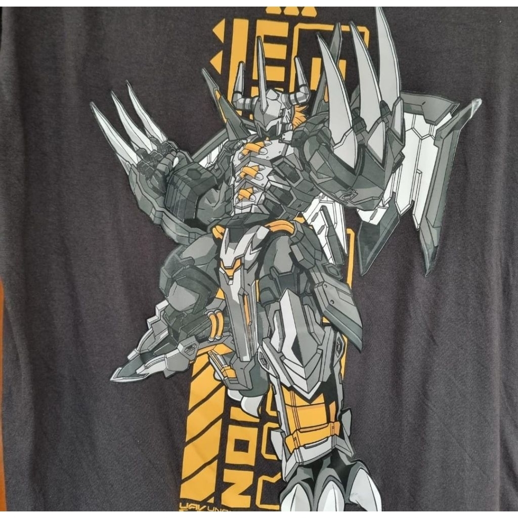 Kaos/Pakaian/atasan pria black Wargreymon Amplified Vectrooper
