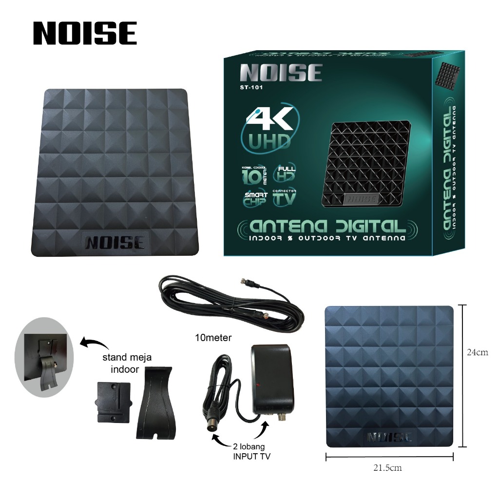 NOISE ANTENA DIGITAL ST-101 4K UHD INDOOR OUTDOOR ST 101 FULL HD STARLINK