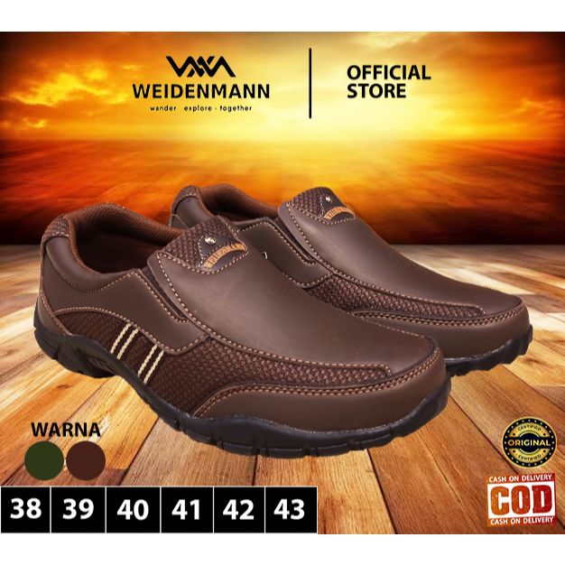 Official Weidenmann Weidenman Walker sepatu slip on pria fashion kuat nyaman distro casual original
