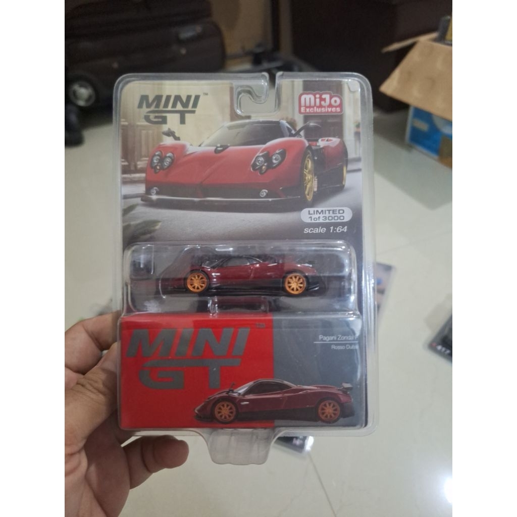 Mini GT 382 PAGANI ZONDA F ROSSO DUBAI BLISTER