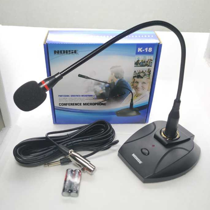 NOISE MIC MEJA K-18 ,MICROPHONE PODIUM CONFERENCE , MIC MIMBAR KABEL PODIUM NOISE K 18