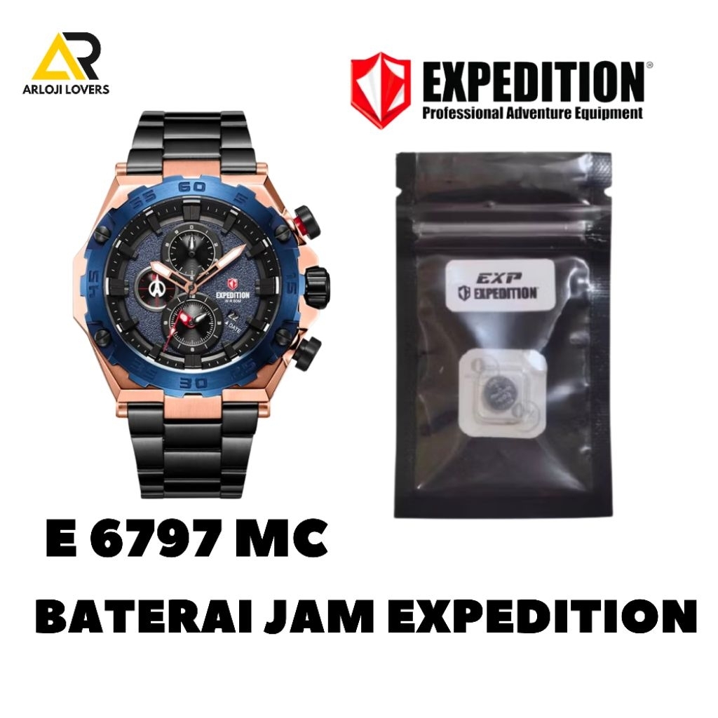 Baterai Jam Tangan Expedition Type E 6797 MC Original