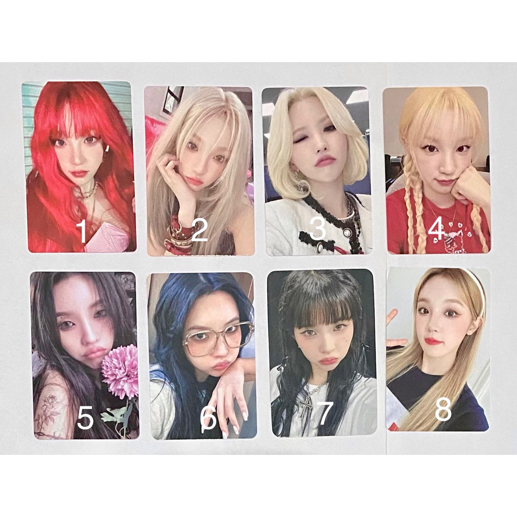 official photocard pc i-dle (g)i-dle gidle miyeon minnie soyeon yuqi shuhua pob withmuu