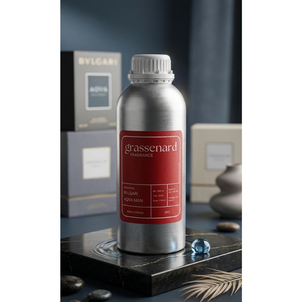 ( 1KG ) BVLGARI AQVA MAN ( By grassenard )Searah Aroma bulg*ri Aqua man Kemasan Segel 1 KG .Bibit Pa