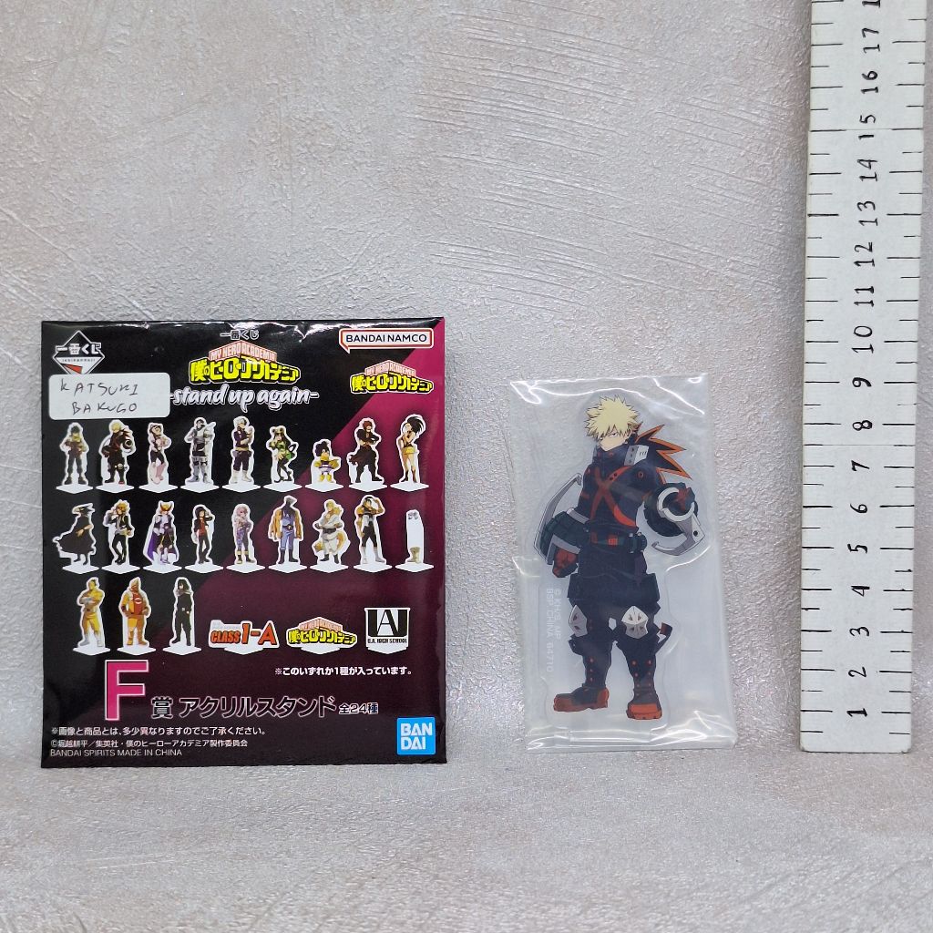 Katsuki Bakugo My Hero Academia Acrylic Stand Akrilik Ichiban Kuji F Prize Stand Up Again