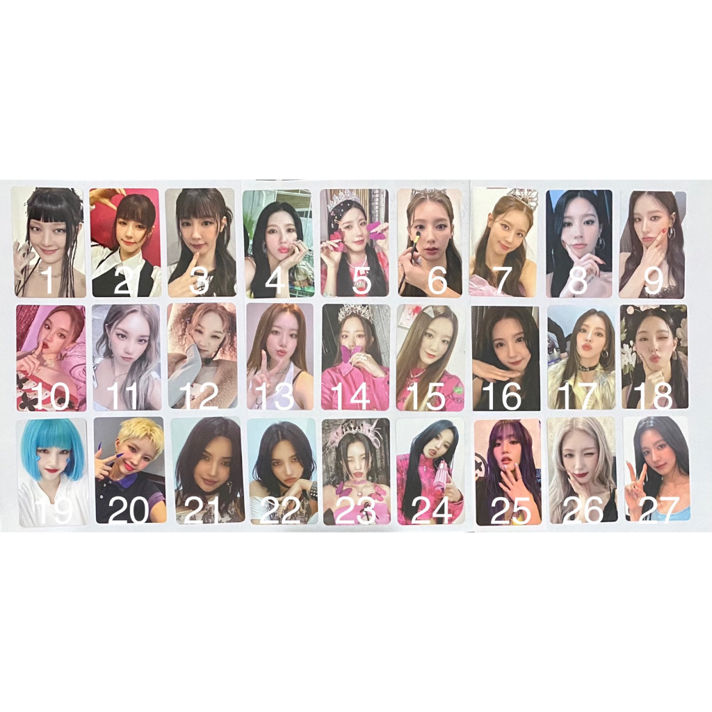 Official photocard pc i-dle gidle album pob we are i feel love never die miyeon minnie soyeon yuqi s
