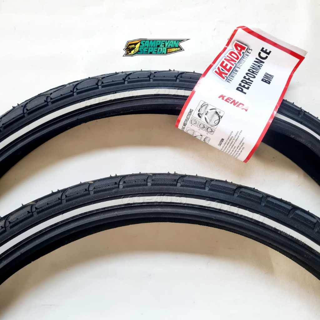 Ban Luar Menyala 20x1.50 Kenda K193  Sepeda Mini BMX Lipat Ukuran 20x150 Ban Reflektor
