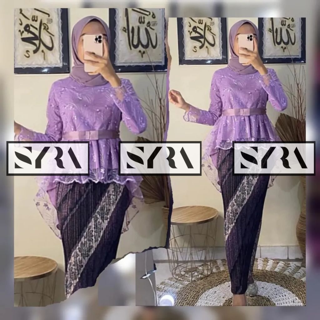(BAYAR DITUJUAN) SET KEBAYA QIANA PITA REALPICT TERLARIS > SET KEBAYA MODERN PAYET / SET KEBAYA WISU