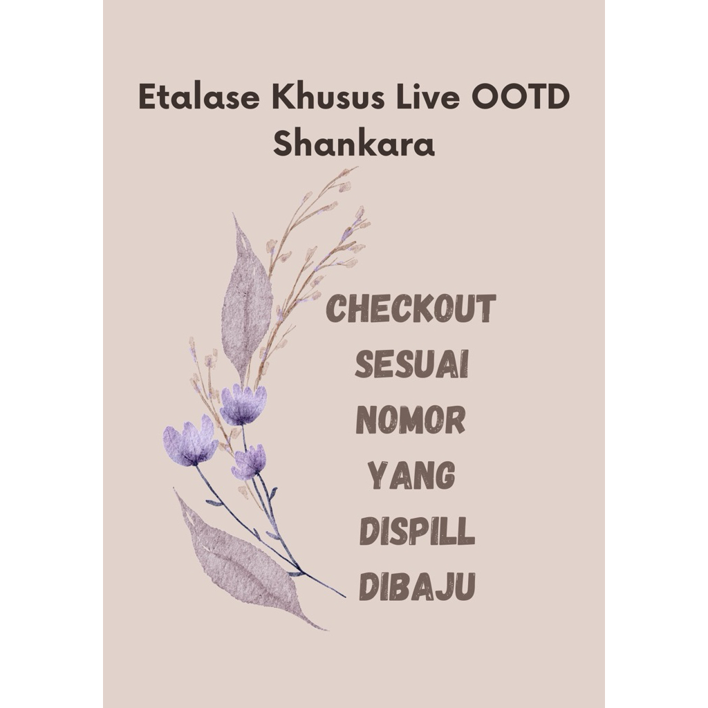 Shankara||Atasan Wanita||Baju Wanita||Bawahan Wanita