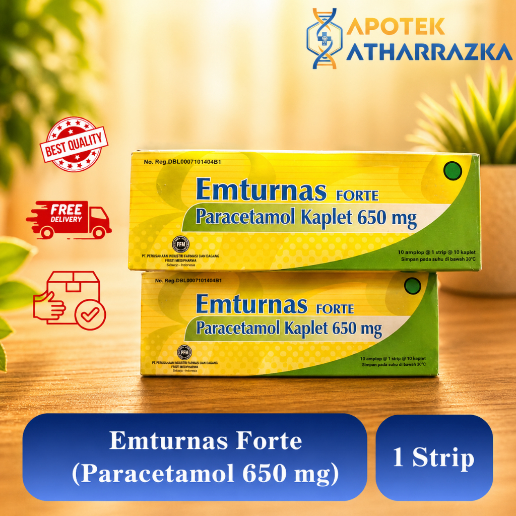 Emturnas Forte (Paracetamol 650 mg) 1 strip