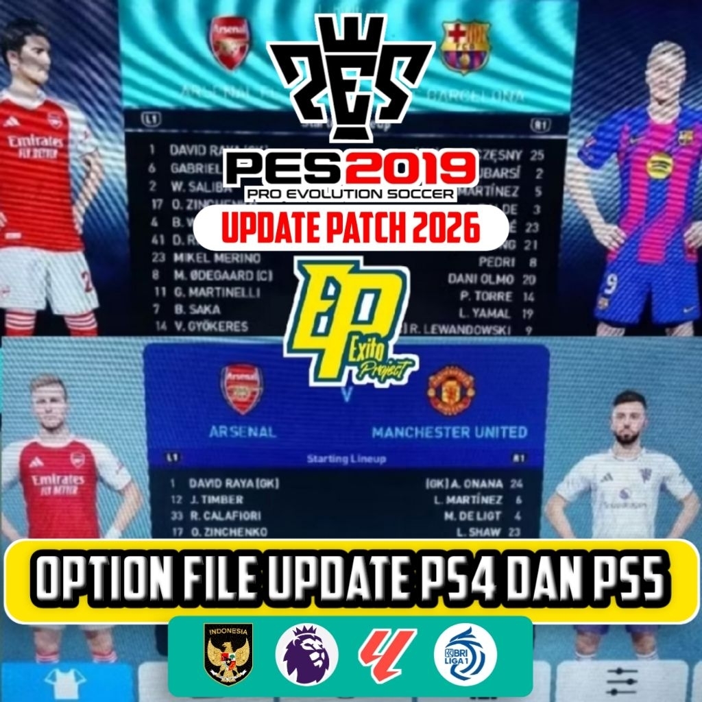 OPTION FILE PATCH PES 2019 WINTER UPDATE 2026 PS 4 DAN PS 5 ORIGINAL
