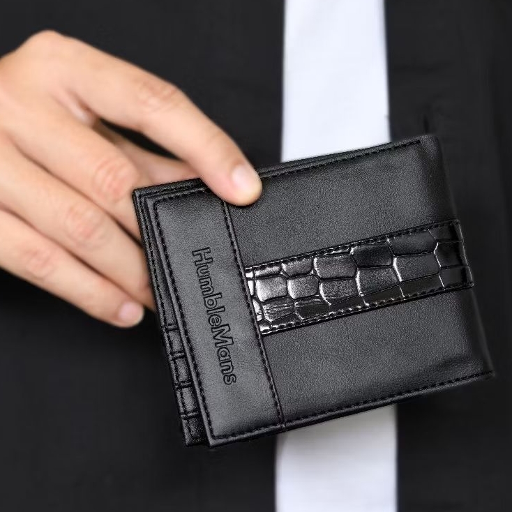 Humble Mans - Kenzo Wallet | Dompet Pria Kulit | Dompet Lipat 2 | Dompet Kulit PU Premium