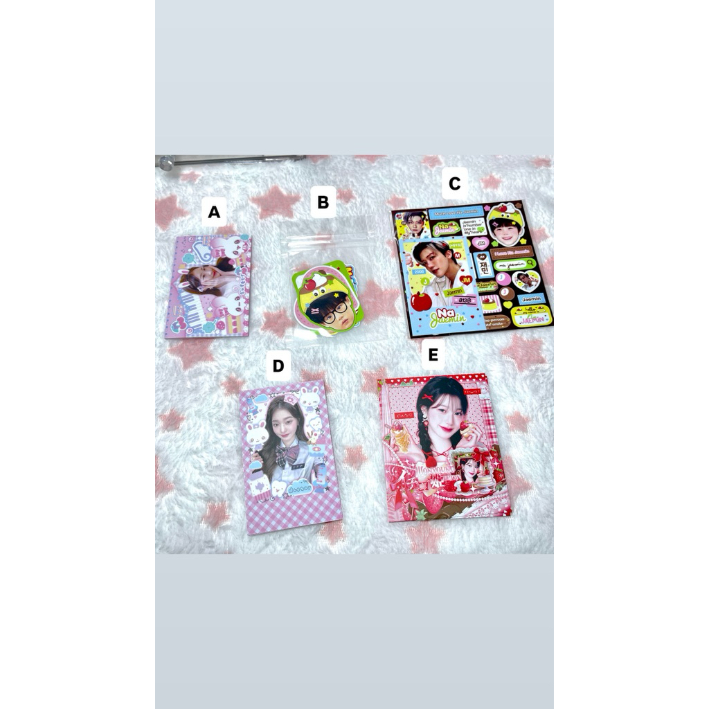 sticker photocard deco wonyoung haechan jaemin