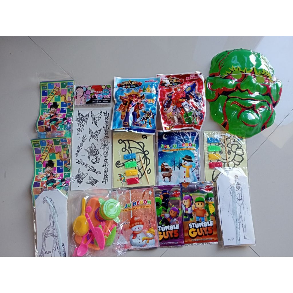 paket usaha mainan anak anak isi 15pcs