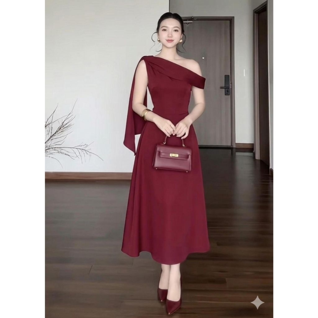 Elizabet Dress Wanita Terbaru_Dress Bahan Scuba Premium_Dress Wanita Kekinian Cantik