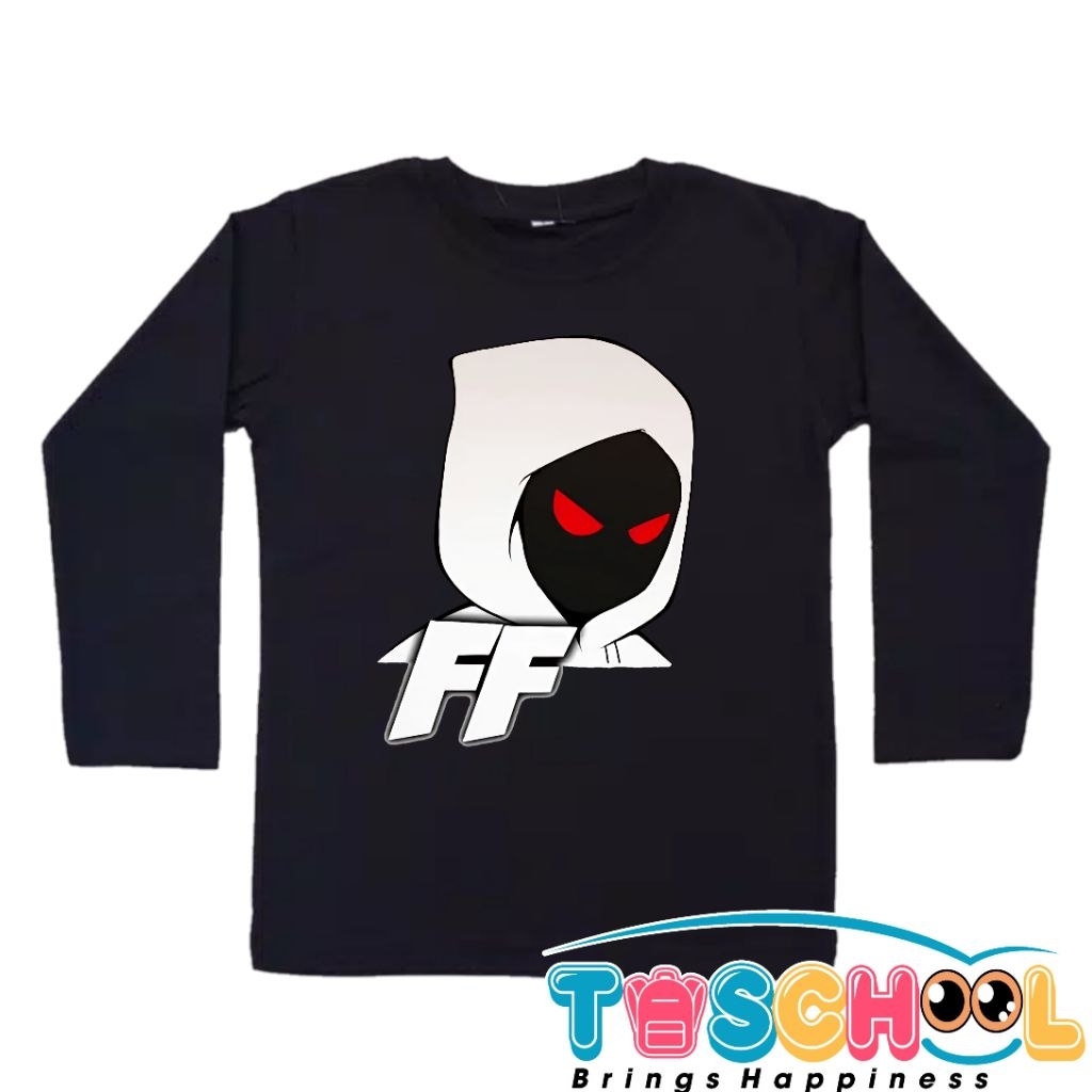 BAJU ANAK KAOS ANAK FOLTYN FAMILY FF YOUTUBER ROBLOX LENGAN PANJANG
