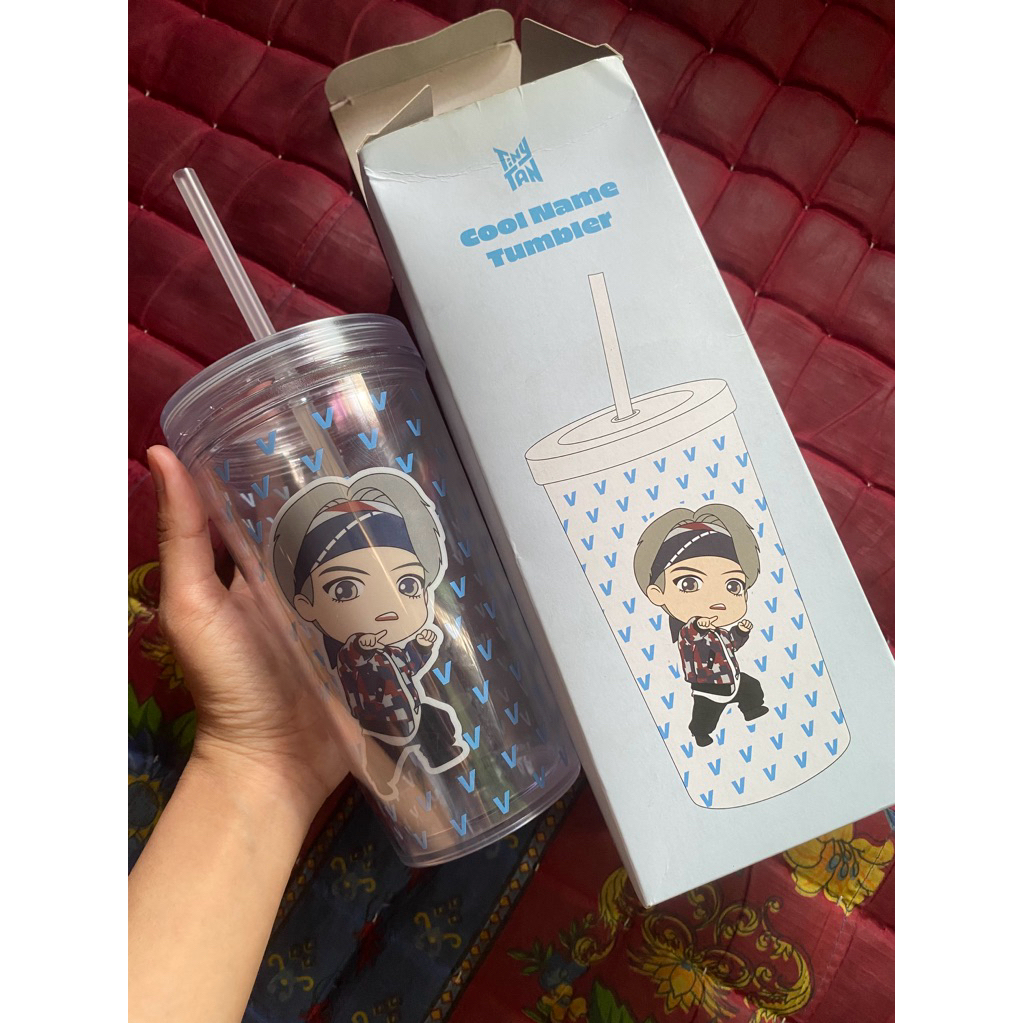 TUMBLER TINY TAN BTS ALL PERSONIL LENGKAP