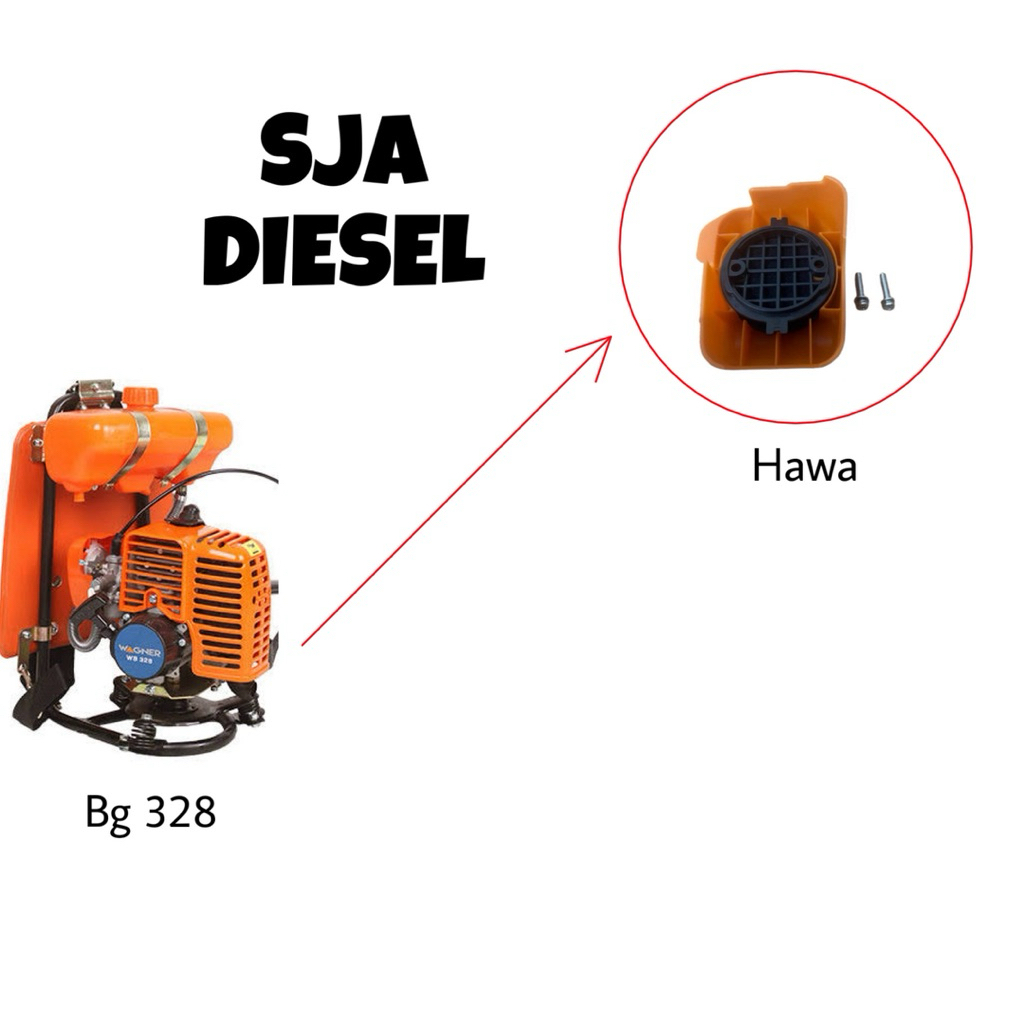 Saringan Hawa Mesin Rumput BG 328/Saringan Udara Mesin Rumput BG 328/Filter Udara Air Cleaner Mesin 