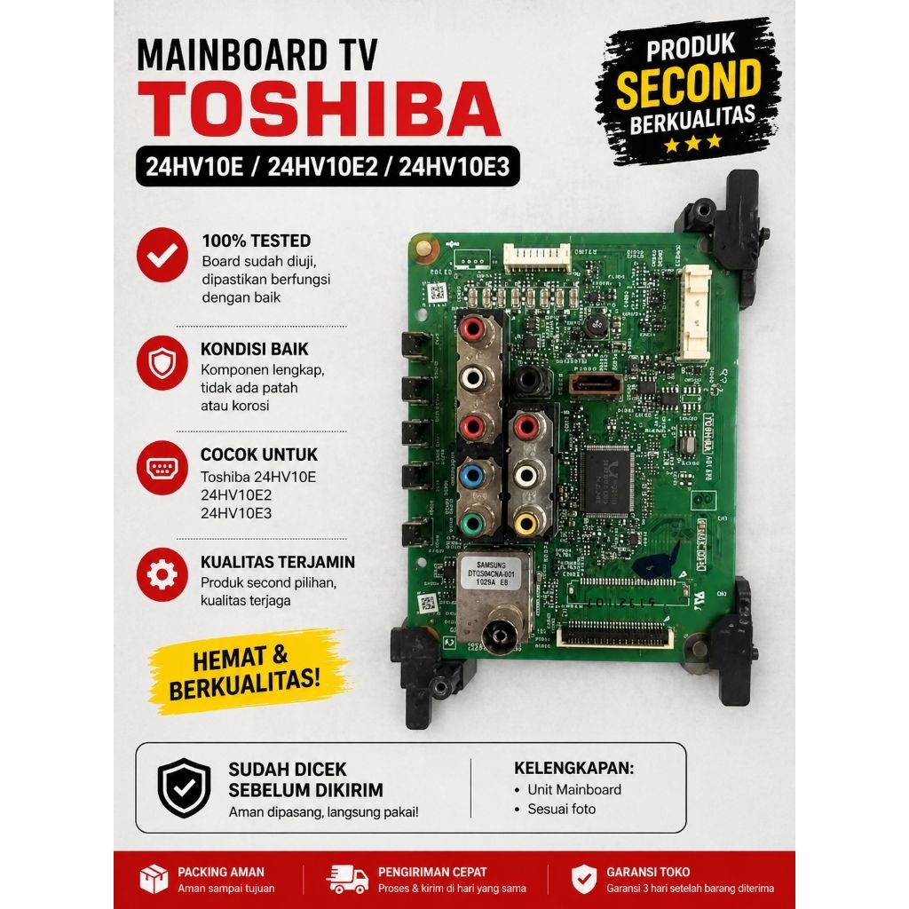 MAINBOARD TV TOSHIBA 24HV10E/24HV10E2/24HV10E3