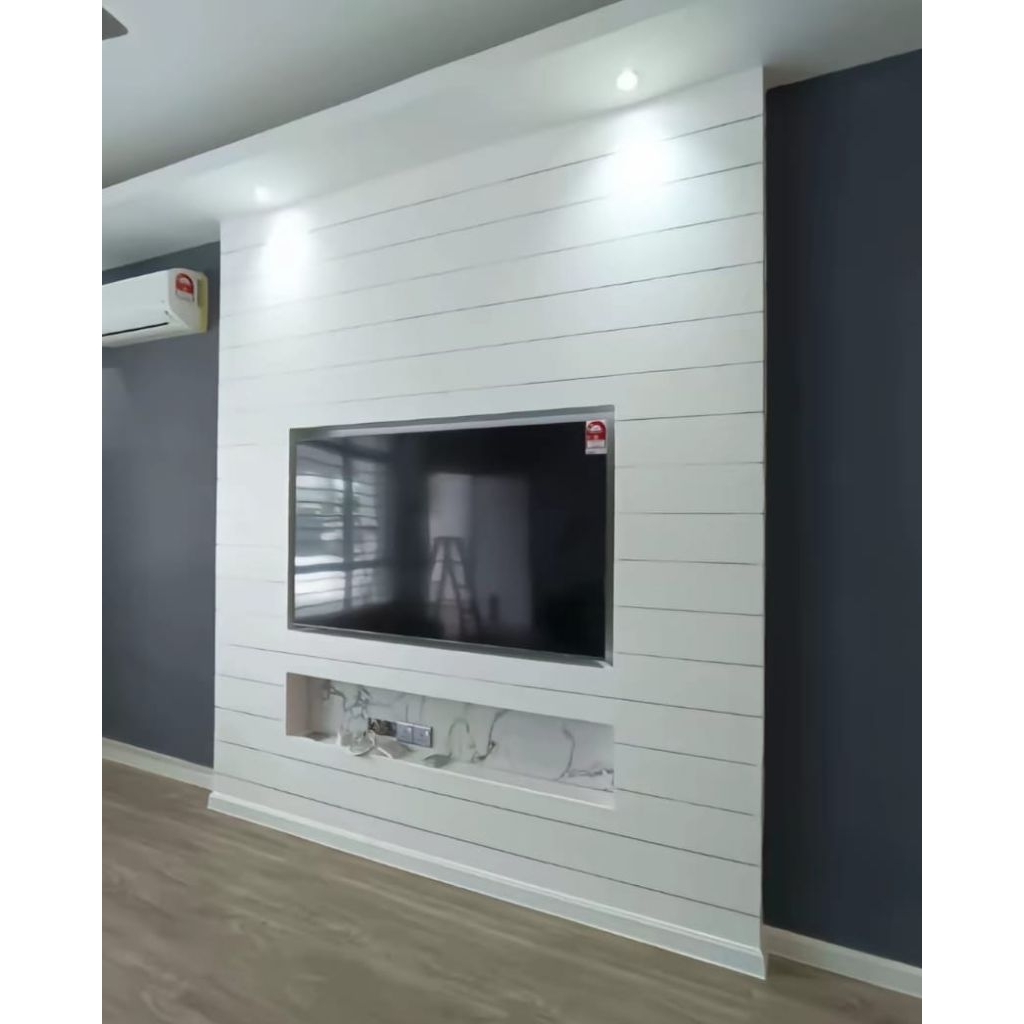 Backdrop TV upvc marmer