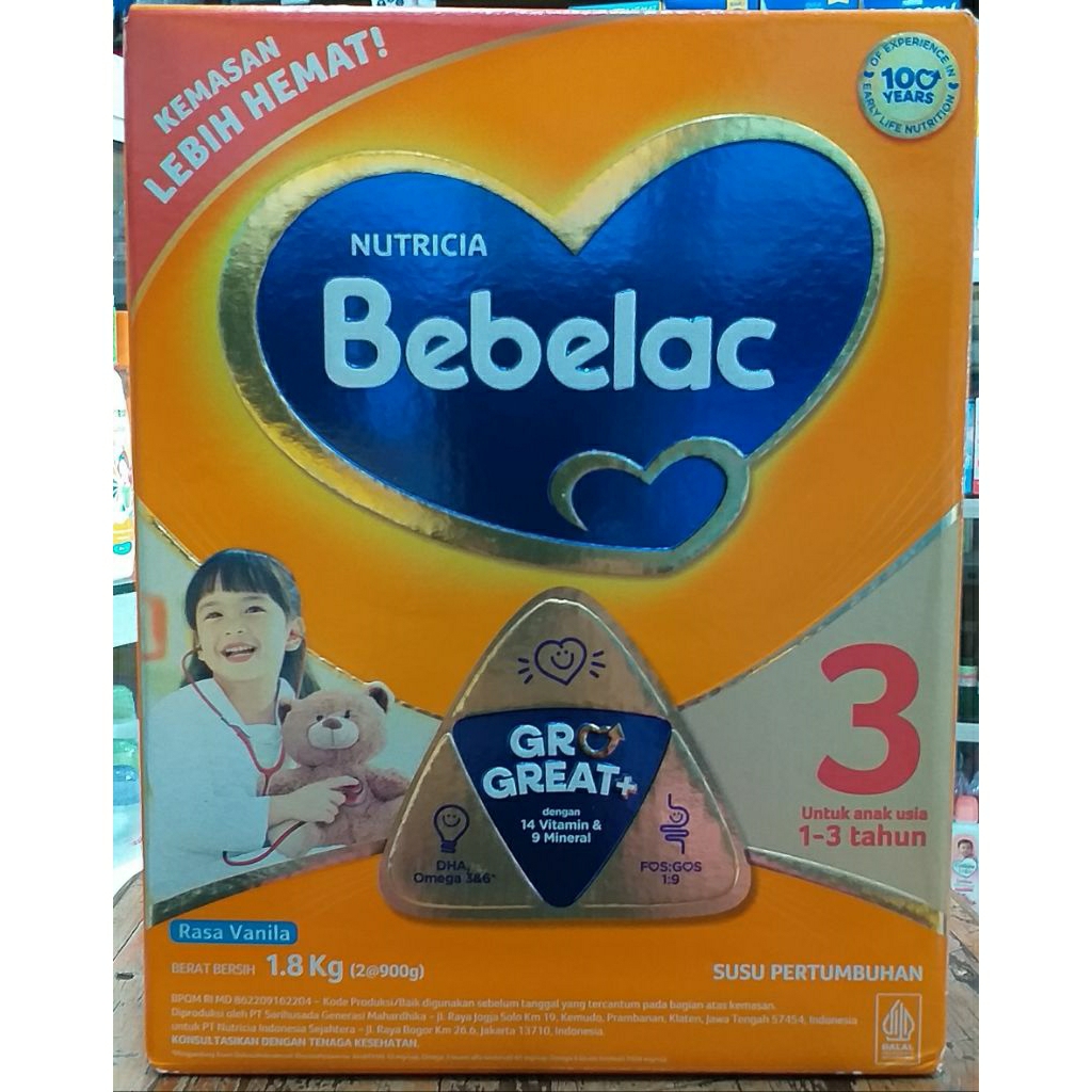 BEBELAC 1-3 tahun 1.800gr VANILA