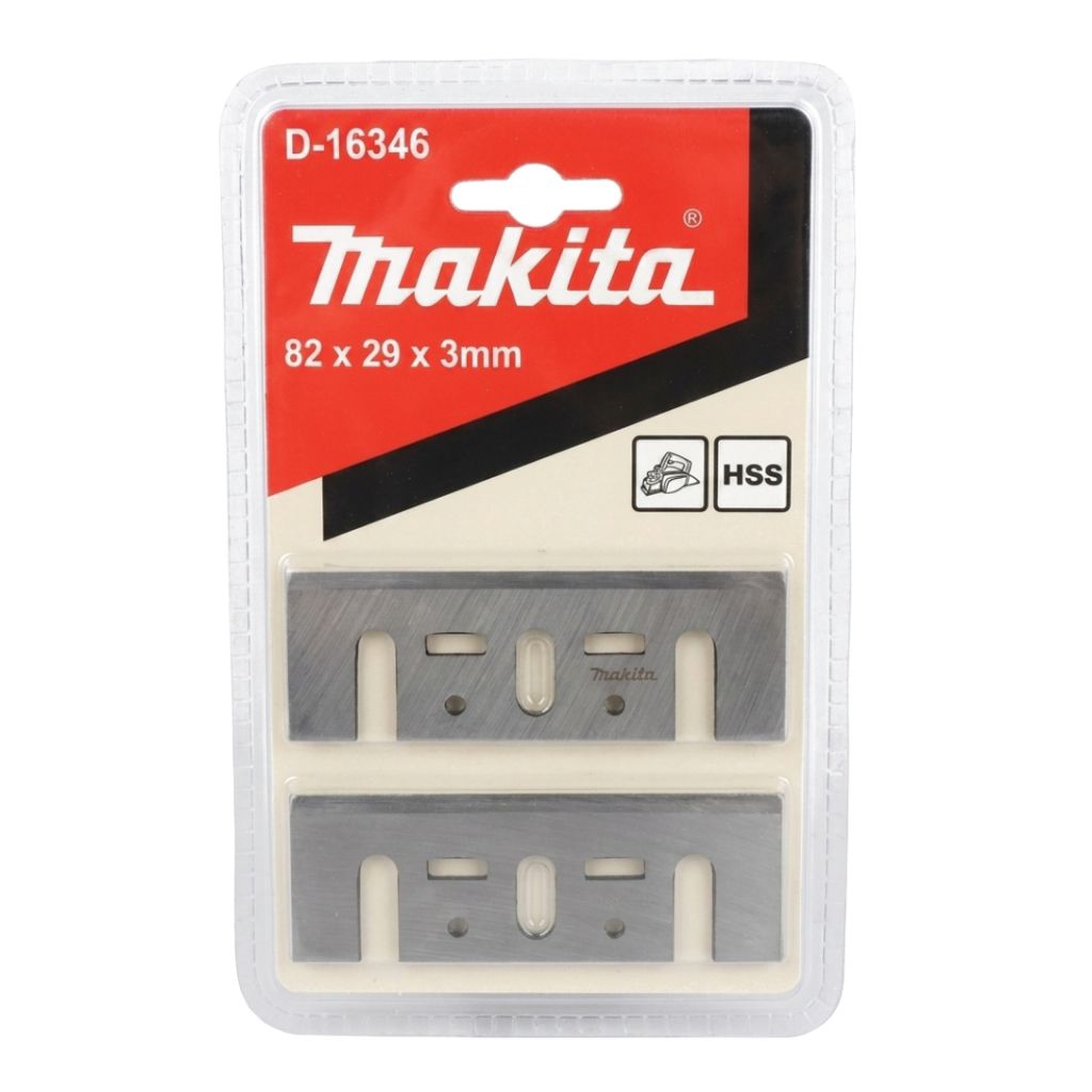 ​Makita D-16346 Mata Pasah Serut Ketam Kayu 82mm HSS Planer Blade Original Asli