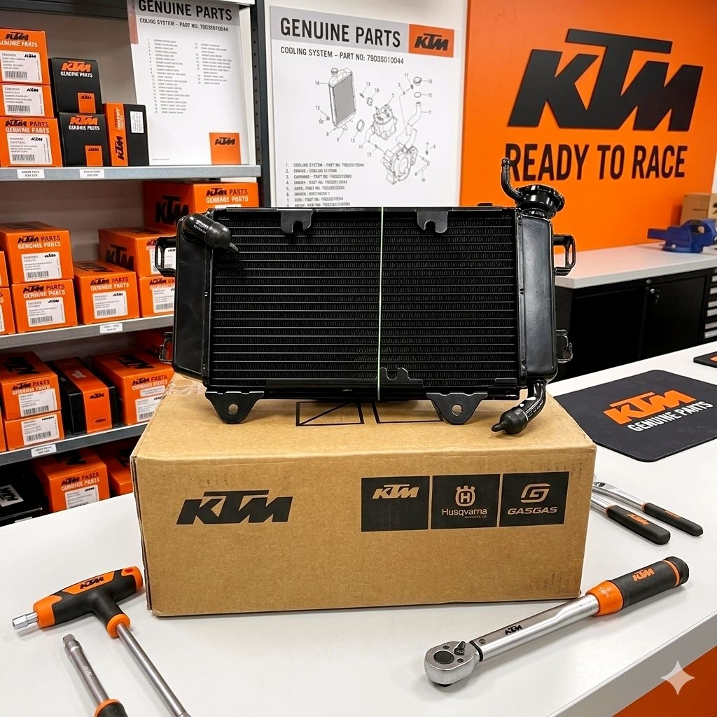 RADIATOR KTM DUKE RC 200 RADIATOR ASSEMBLY ORIGINAL KTM