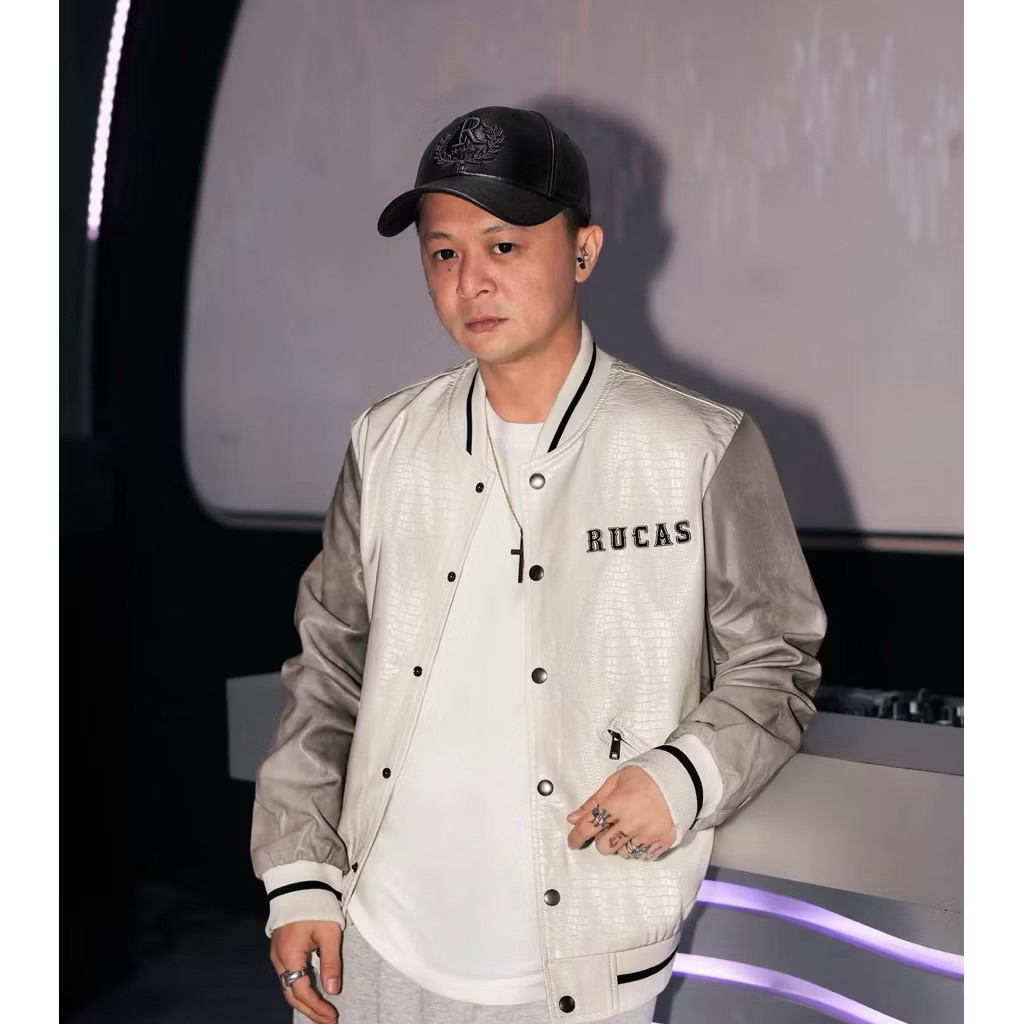 (100% original) RUCAS Python Leather - White Jacket