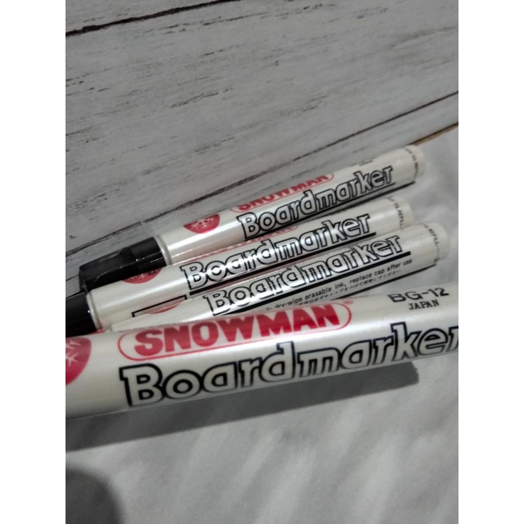 Spidol Snowman permanen/ board marker hitam/merah