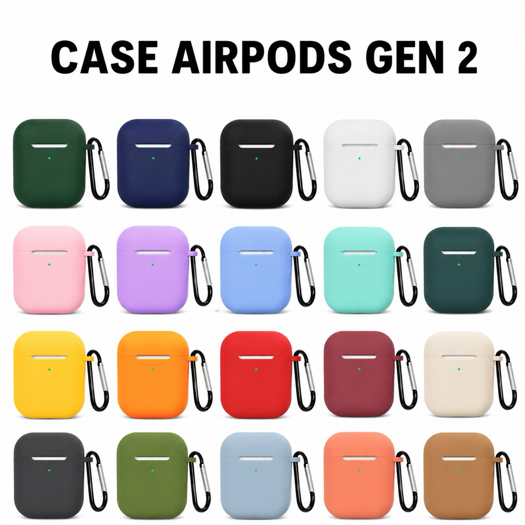 Case Silikon Airpods Gen 2 Silikon Pelindung (tanpa Tws)