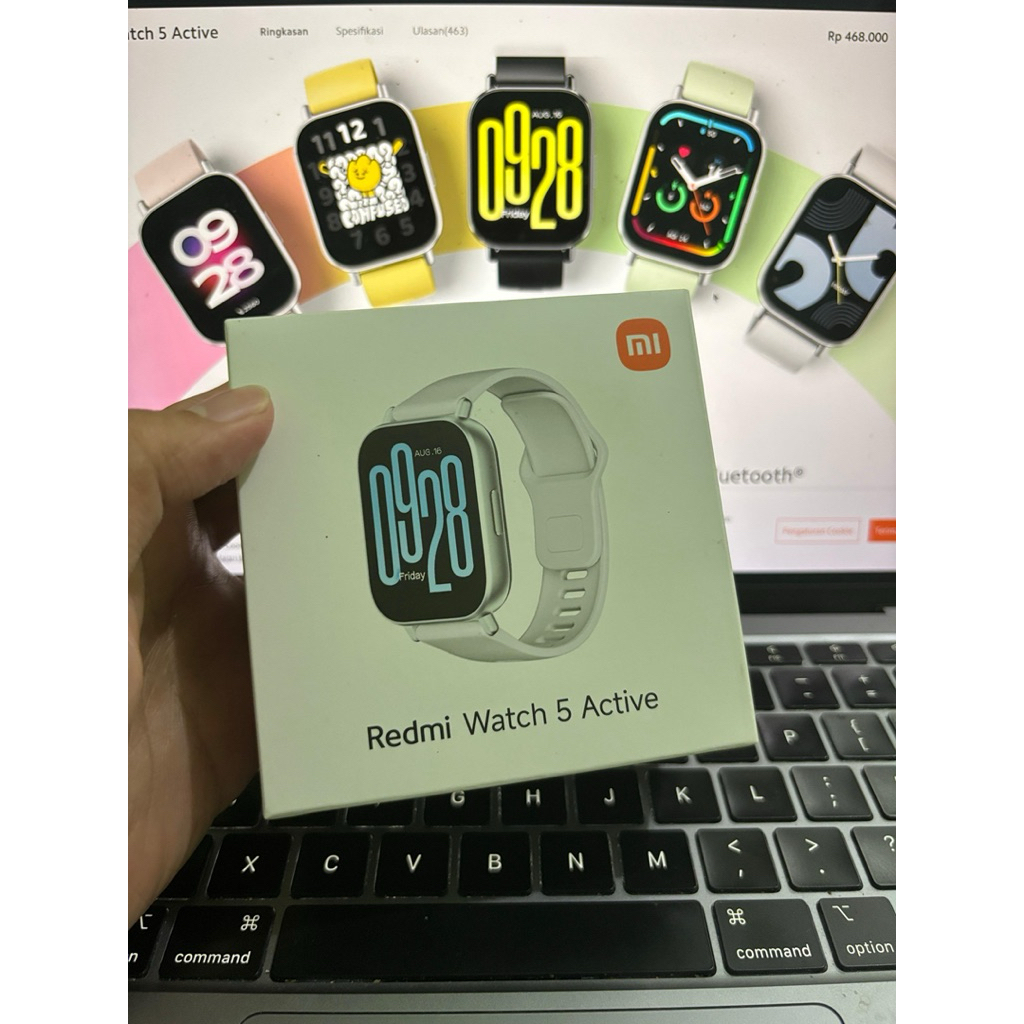 Xiaomi Redmi Watch 5 - Tahan Air 5 ATM, Baterai 24 Hari, Pemantauan Kesehatan 24 Jam