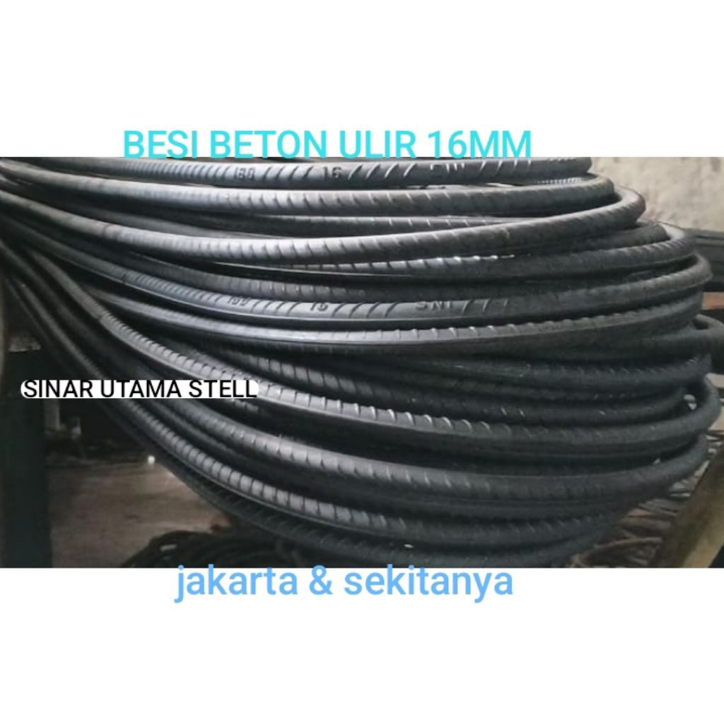 Besi Beton ulir 16mm SNI SERTIFIKAT/ Besi Beton 16 mm Ulir SNI SERTIFIKAT