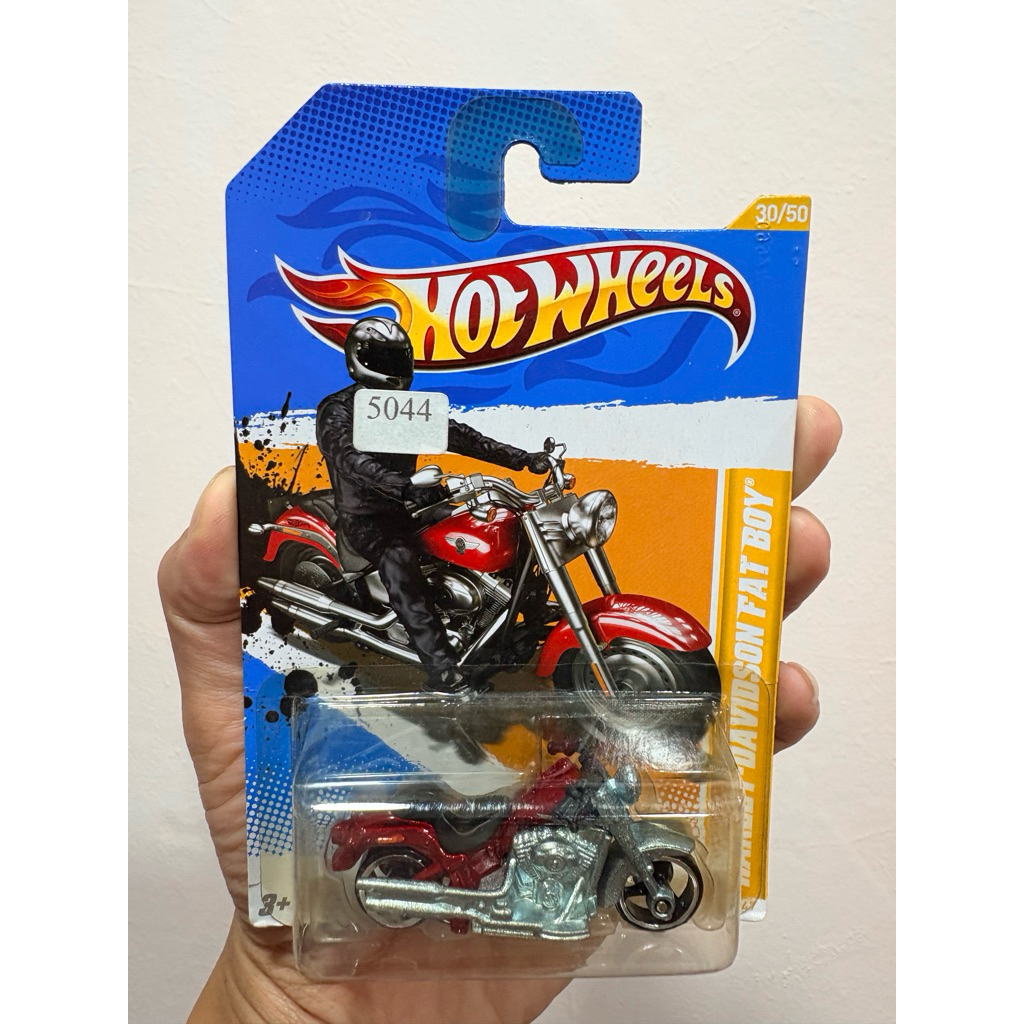 Hot Wheels Harley Davidson Fat Boy Red Merah 2012 HW Premiere Mattel Hotwheels