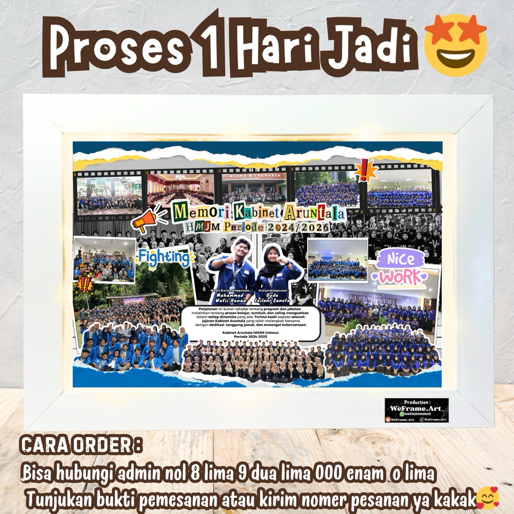 kado kenang kenangan KKN / kado foto perpisahan / kado custom KKN