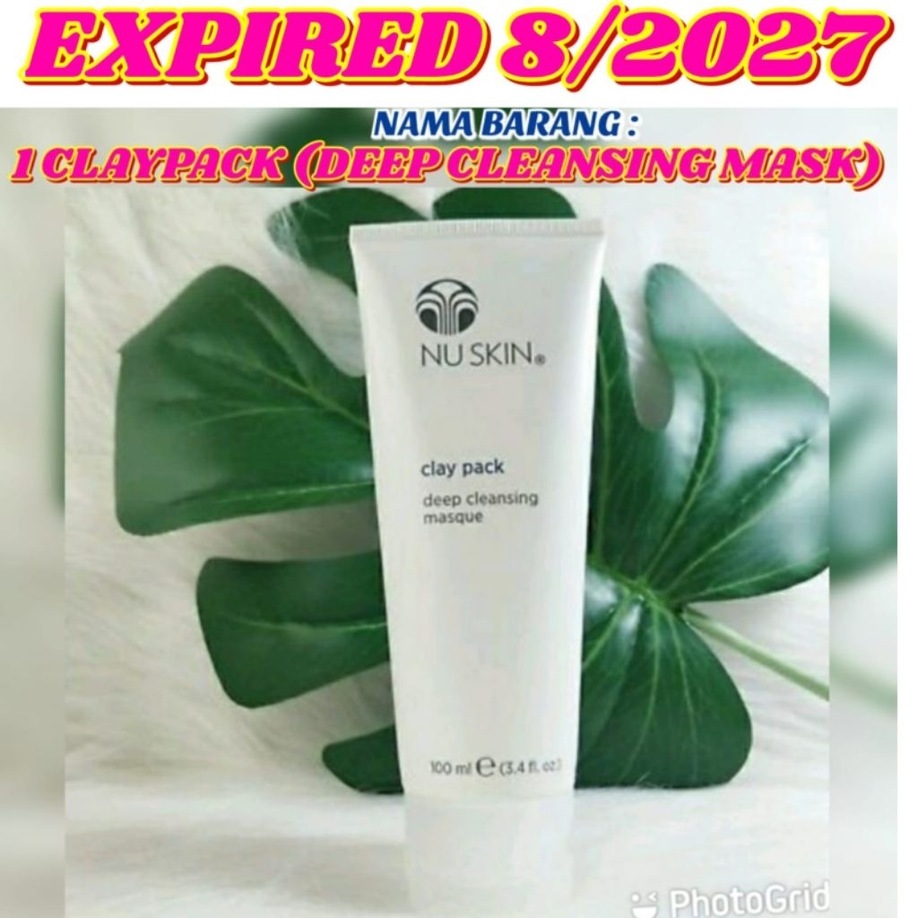 CLAYPACK MASKER ED 8/2027 DEEP CLEANSING MASK nu    skin
